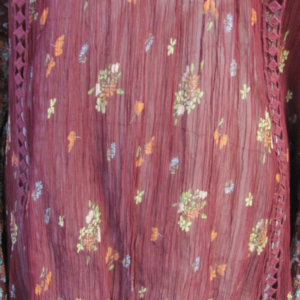 SUNDANCE LADIES SHEER SHIRT SIZE XL NWT - Picture 3 of 11